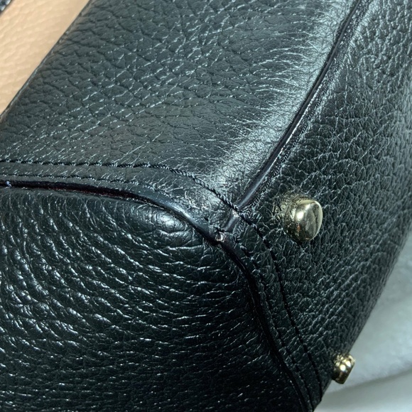 Kate Spade Large Leather Tan and Black Tote - Picture 14 of 16